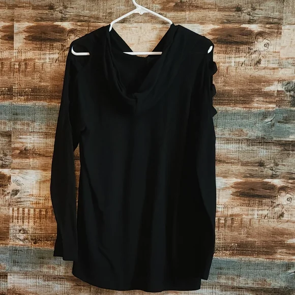 Twenty Second black hoodie with arm cutouts 1X - Picture 8 of 11